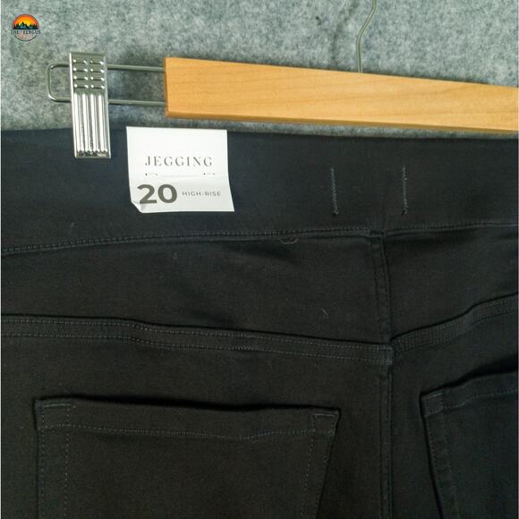 NWT Lane Bryant Jegging Jeans Black High Rise Stretch Pockets Women's Plus Sz 20 - Picture 4 of 10